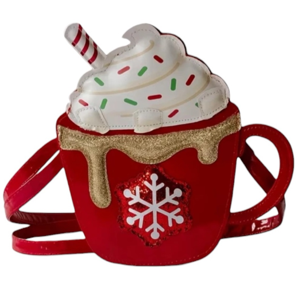 Girls' Christmas Red Hot Cocoa Bag Handbag Crossbody